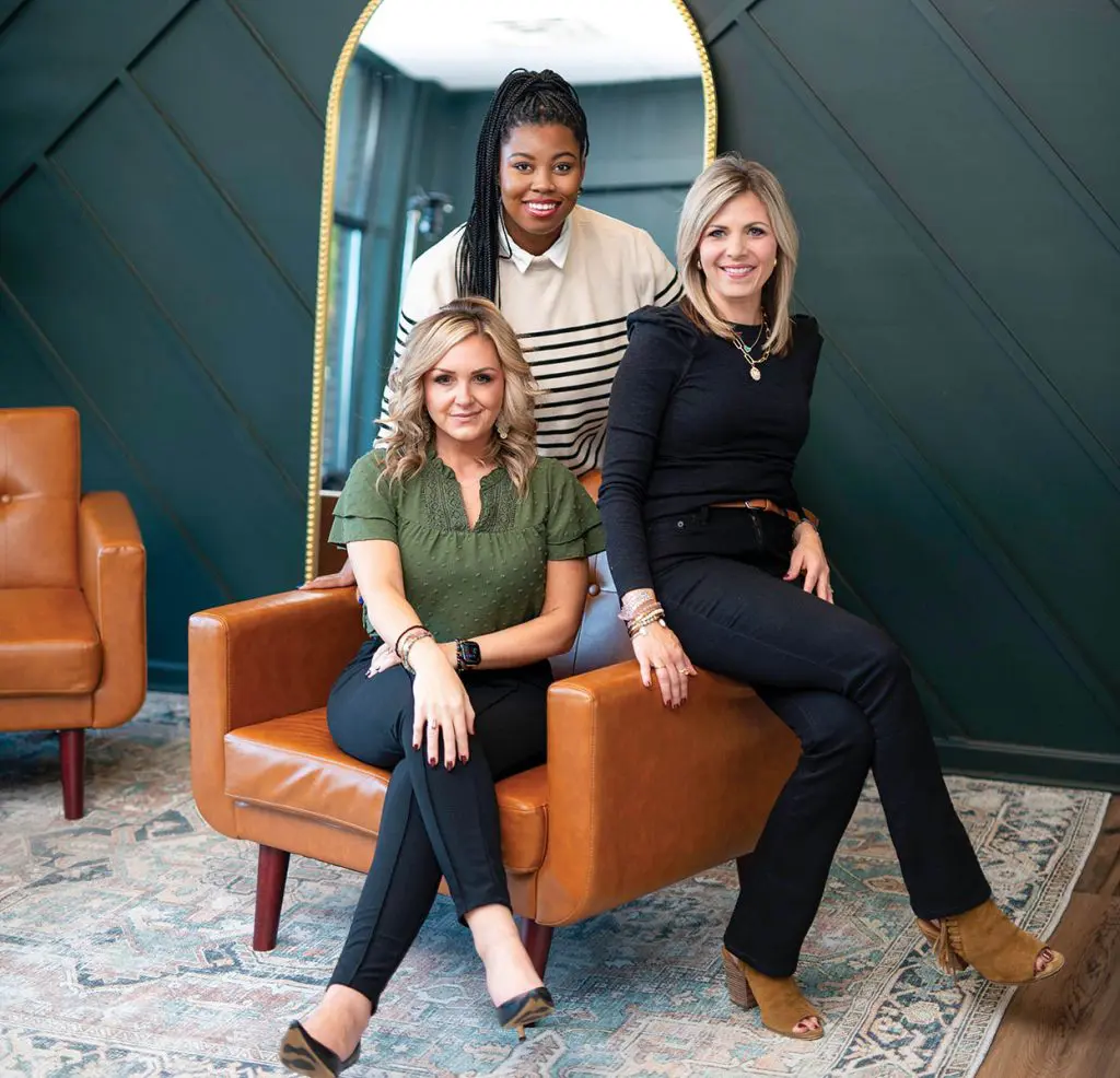 Left to Right: Brittany Brown, Owner, Nurse Practitioner; Daria Ray, Receptionist; Megan Ringi, Registered Nurse