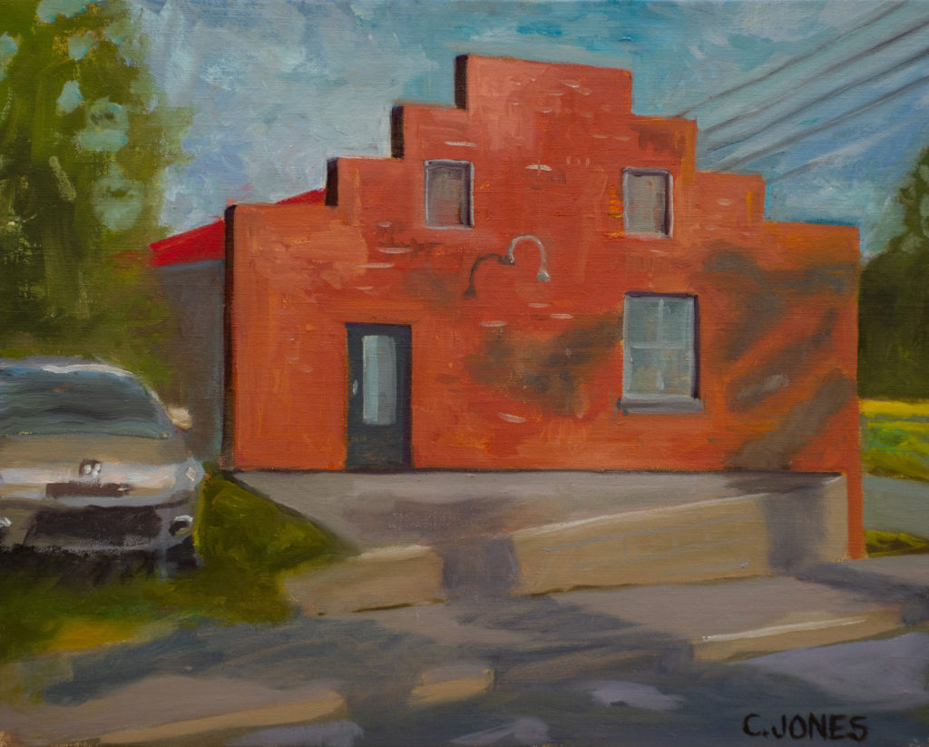 Old Facade on Grove Street- 16×20 oil on panel