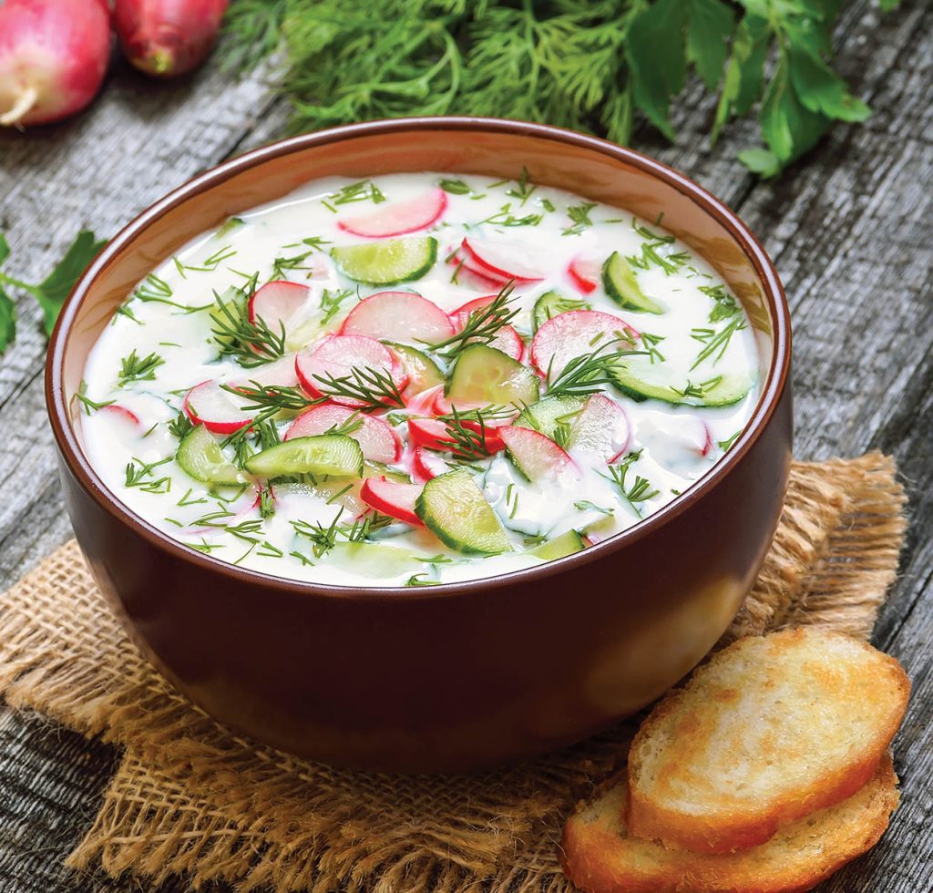 Chilled Cucumber-Dill Yogurt Soup