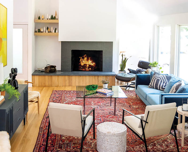 Frederick's living room was featured on the cover of Lynchburg Living September/October 2021. Photo by Daryl Calfee