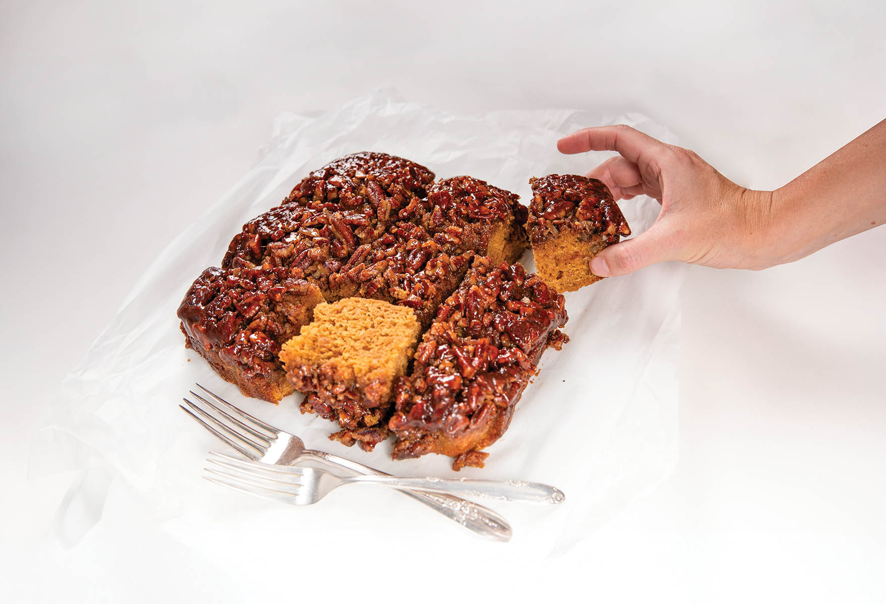 Pumpkin Pecan Upside-Down Cake recipe